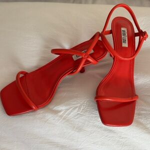 Bibi Lou Women's Red Strappy Heels